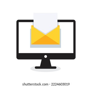 laptop computer with email notification