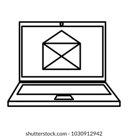 laptop computer with envelope