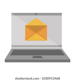 laptop computer with envelope