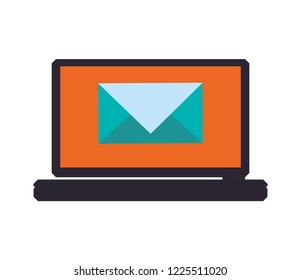 laptop computer with envelope