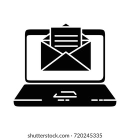 laptop computer with envelope