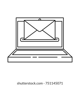 laptop computer with envelope