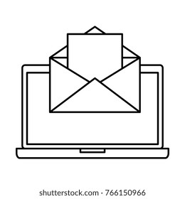 laptop computer with envelope