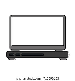 laptop computer front view icon image 