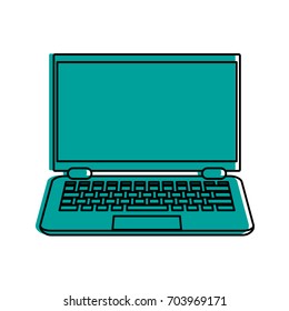 laptop computer frontview icon image 