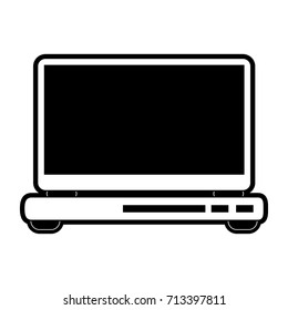 laptop computer frontview icon image 
