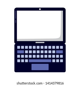 laptop computer gadget digital technology vector illustration vector illustration