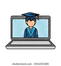 laptop computer with graduated