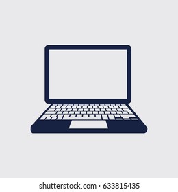 laptop computer growth icon