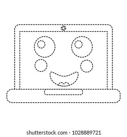 laptop computer happy emoji icon image