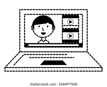 Laptop computer icon