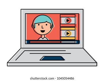 Laptop computer icon
