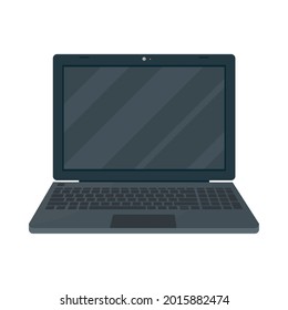 laptop computer icon on white background