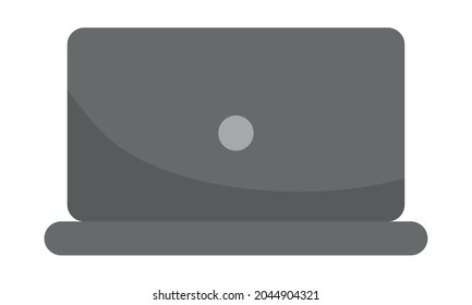 Notebook-Computer-Symbol auf weißem Hintergrund