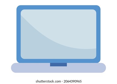Notebook-Computer-Symbol auf weißem Hintergrund