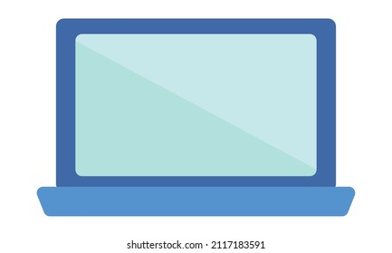 laptop computer icon on white background