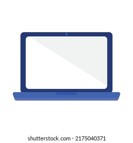 laptop computer icon on white background