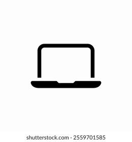 laptop computer icon sign vector