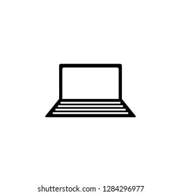 Laptop computer icon. Simple glyph vector of universal set icons for UI and UX, website or mobile application
