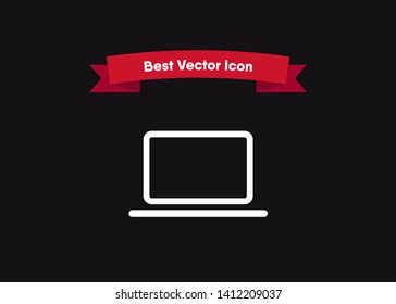 Laptop Computer Icon Symbol Vector Illustration