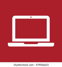 Laptop computer icon . Vector illustration