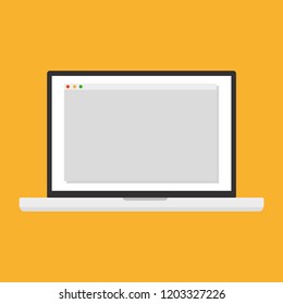 Laptop, Computer, Information Technology, PC,  Vector Illustration