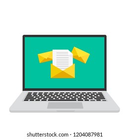 Laptop, Computer, Information Technology, PC, Vector Illustration