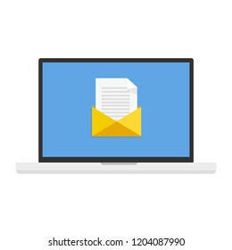 Laptop, Computer, Information Technology, PC, Vector Illustration