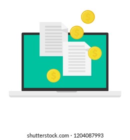 Laptop, Computer, Information Technology, PC, Vector Illustration