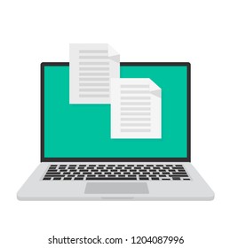 Laptop, Computer, Information Technology, PC, Vector Illustration