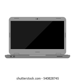 Laptop computer isolated