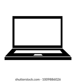 laptop computer isolated icon