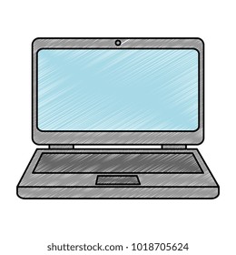 laptop computer isolated icon