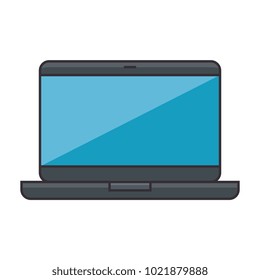 laptop computer isolated icon