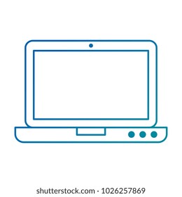 laptop computer isolated icon