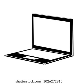 laptop computer isolated icon