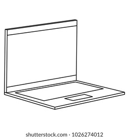 laptop computer isolated icon