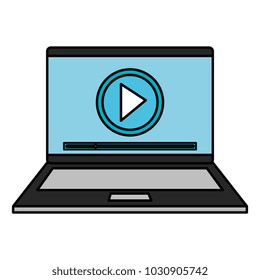 laptop computer isolated icon