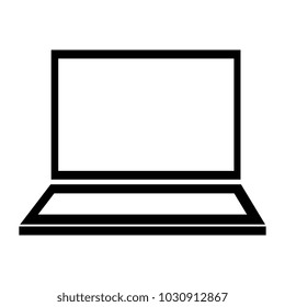 laptop computer isolated icon