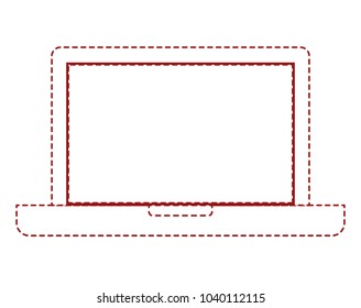 laptop computer isolated icon