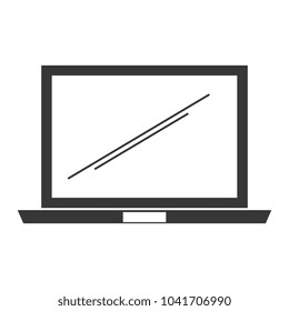 laptop computer isolated icon