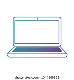 laptop computer isolated icon