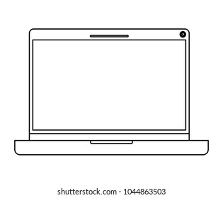 laptop computer isolated icon