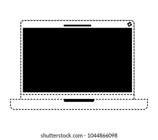 laptop computer isolated icon