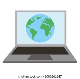 laptop computer isolated icon