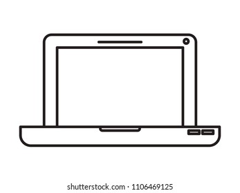 laptop computer isolated icon