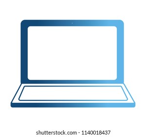 laptop computer isolated icon
