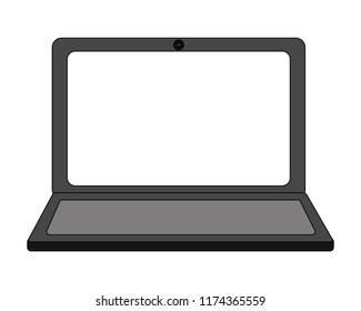 laptop computer isolated icon