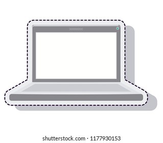 laptop computer isolated icon