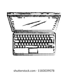 laptop computer isolated icon